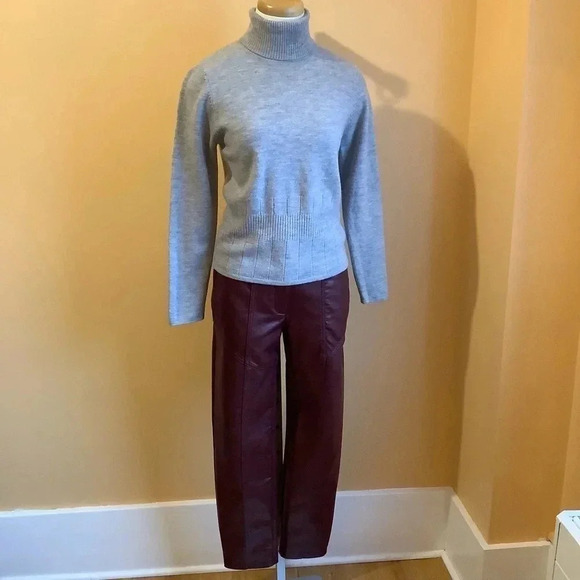 MERCER & MADISON Gray Merino Wool Knit Turtleneck Size M - Picture 11 of 12